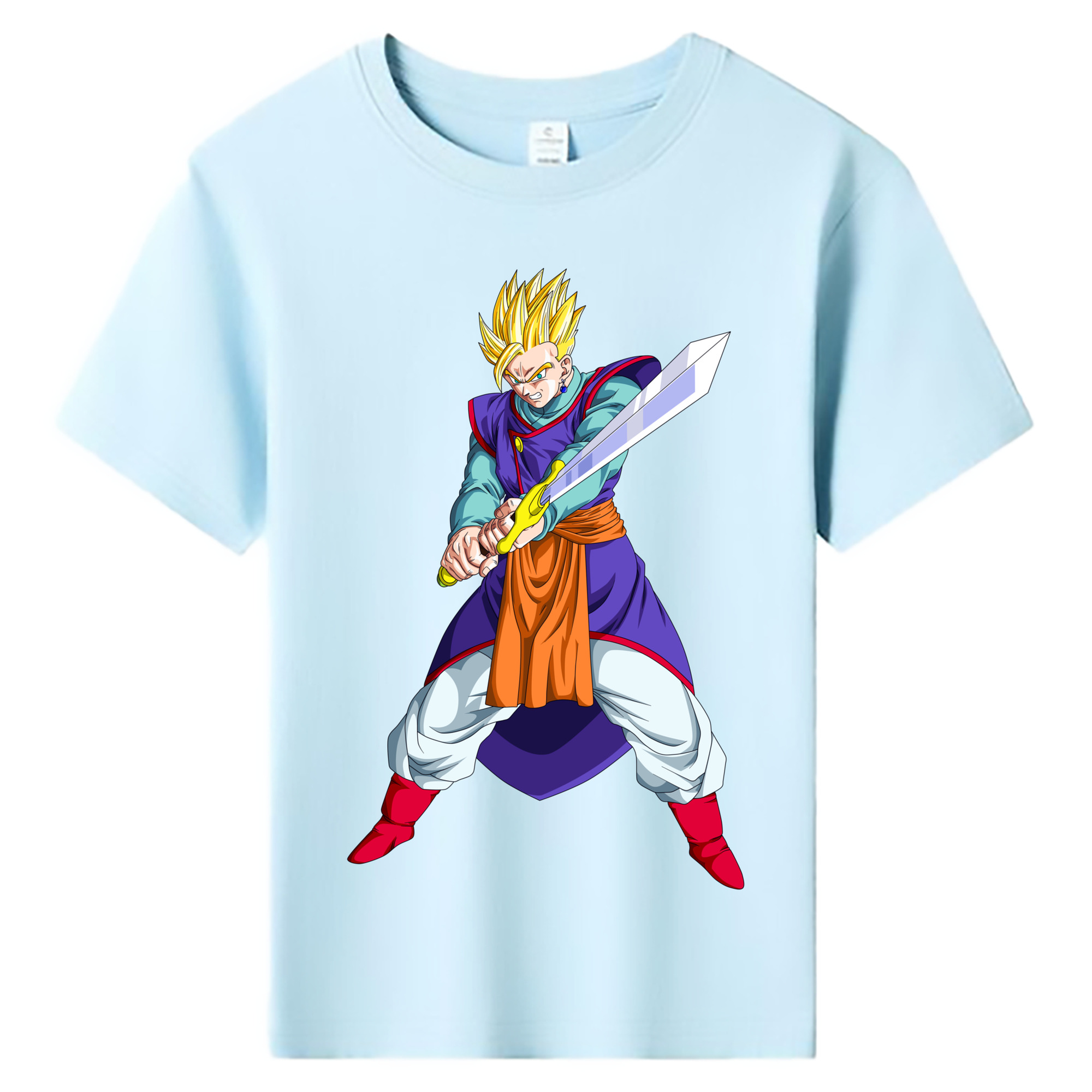 （画像用） ドラゴンボール 孫 悟飯（そんごはん）DRAGON BALL Son Gohan 綿100％キッズTシャツ（フロントプリント）